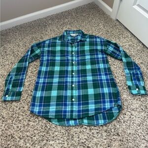 Old Navy The Boyfriend Shirt plaid flannel